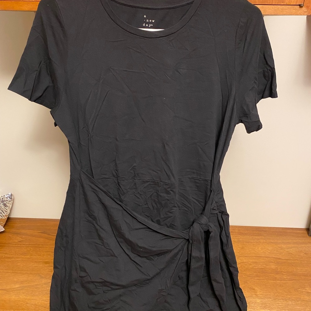 a new day Black Short Sleeve Women's Tshirt dress